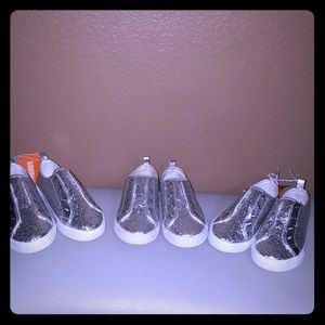 Gymboree silver shoes size 13